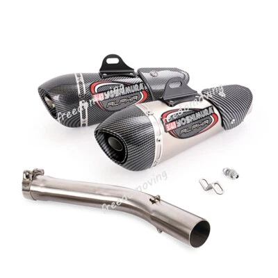 For Yamaha YZF R6 1998-2005 Mid Exhaust Connect Pipe Slip On 51mm Muffler Escape - Imagem 1 de 4