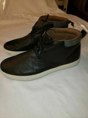 Perry Ellis Portfolio Stephen Negro Gris Top Alto Hombres Bota Elegante Urbana Talla 13 Foto 1 de 4