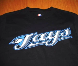 New MLB Toronto Blue Jays Black T-Shirt Boy's size medium 7/8 - Picture 1 of 4