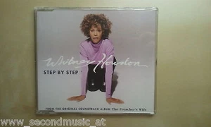 MAXI CD--WHITNEY HOUSTON--STEP BY STEP --4 TRACKS - Picture 1 of 1
