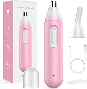 Nasenrasierer Damen aufladbare Nasenhaarschneider & Augenbrauenrasierer, Pink - Bild 1 von 7