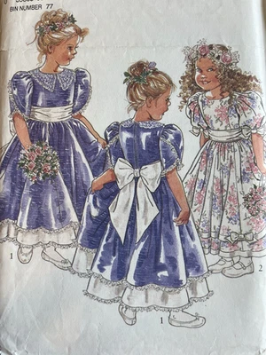 Sewing Pattern New Look 6687 Girls Dress Size 3-8 Special Occasion - Image 1 of 3