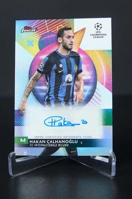 2023-24 Topps Finest UEFA Club Competition Inter Milan Hakan Calhanoglu Auto - Image 1 of 2