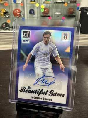 2023-24 Panini Donruss Soccer Federico Chiesa Auto Optic Blue /99 - Image 1 of 2
