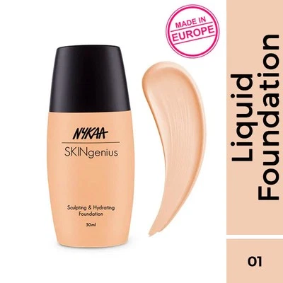 Nykaa SKINgenius Sculpting & Hydrating Dewy Foundation For Dry Skin - (30ml) - Image 1 of 4