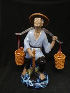 Vintage chinesische Shiwan Keramik Mudman Figur Porzellan   - Bild 1 von 9