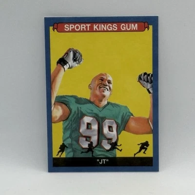 2022 Sportkings Gum Volume 3 #96 Jason Taylor Blue Framed Miami Dolphins - Image 1 of 3