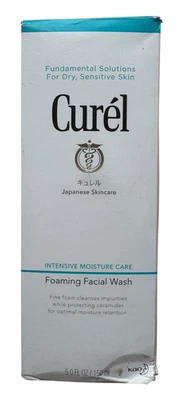 Kao Curel 日本护肤强化保湿发泡洗面奶 - 5 盎司 — 第 1/4 张图片