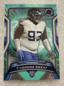 2024 Topps Resurgence - Rookies T'Vondre Sweat #194 Aqua Surge Refractor /249 - Bild 1 von 2