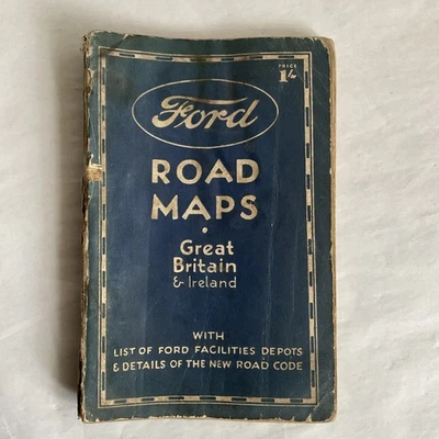 Ford Road Maps Great Britain And Ireland Vintage - Image 1 of 3