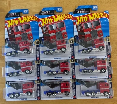 Hot Wheels 2026 Case B OPTIMUS PRIME Lot Of 9 - Image 1 of 3