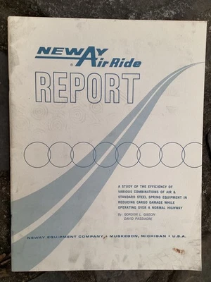 Rare Original Vintage Neway Air Ride Truck Cargo Equipment Report Muskegon MI - Image 1 of 4