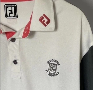 Old Course St Andrew’s Golf Polo Herren XL Stickerei pink weiß & grau gebraucht, in einwandfreiem Zustand - Bild 1 von 20