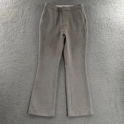 Calça Joie Feminina Bege Tamanho 4 Cintura Média Carreira Trabalho Escritório Xadrez Mistura de Poliéster - Imagem 1 de 4