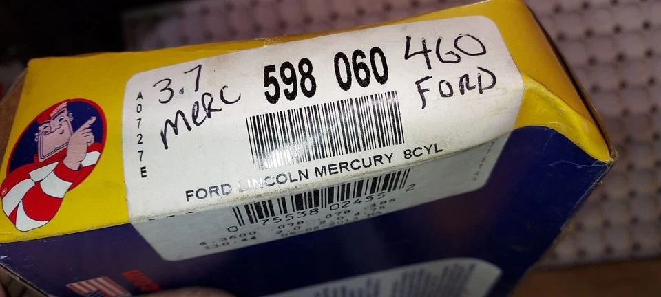 Juego de anillos de pistón fundido Hastings 598 .060 de gran tamaño Ford Mercury 429 460 1968-1993 Foto 1 de 1
