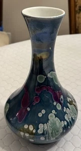 RARE Vintage Naaman Vase Porcelain Iridescent Luster Israel MCM 10” - Picture 1 of 5