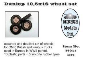 Mirror Models 35011 1/35 Dunlop 10 5x16 Wheel/Tire Set for WWII CMP/British Truc - Picture 1 of 1
