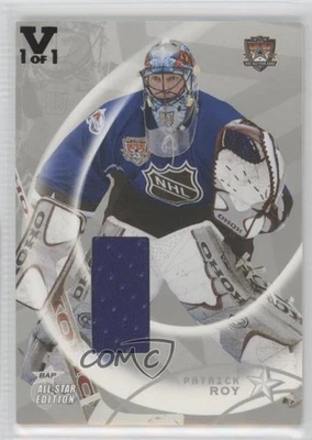2002 ITG Be A Player All-Star Edition Silver Vault Black 1/1 Patrick Roy HOF 0y3 - Image 1 of 3
