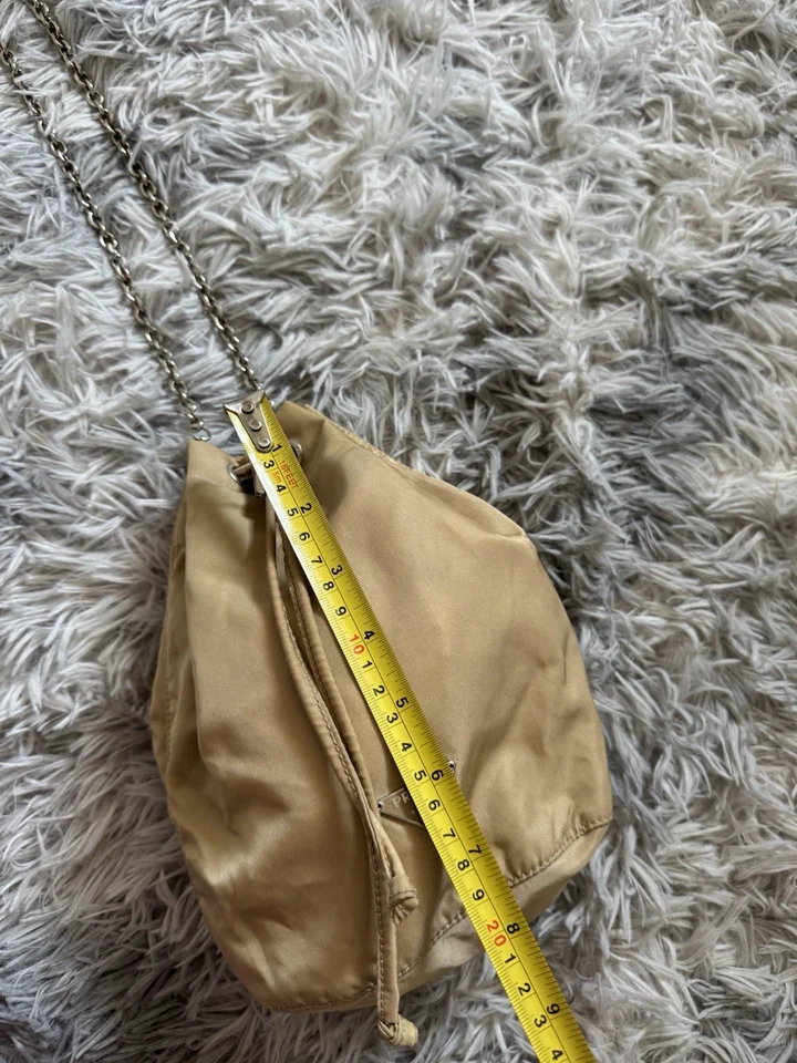 Prada Mini Re-nylon Bucket Bag In Color Beige - Image 1 of 4