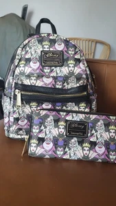 Loungefly X Disney Villains Mini Rucksack + Geldbörse Set - Bild 1 von 7