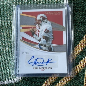 2021 Eric Dickerson Panini Immaculate Collegiate Ink 9/10 SMU〰️Rams - Bild 1 von 2
