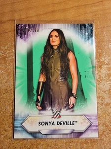2021 Topps WWE - Sonya DeVille #166 verde chiaro 164/199 - Foto 1 di 1