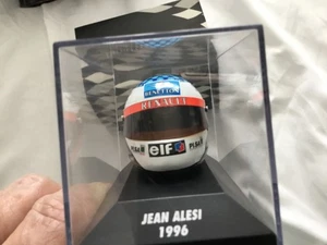Minichamps 1/8 Scale Miniature Helmet - Jean Alesi 1996 - w/ Sleeve - Picture 1 of 7