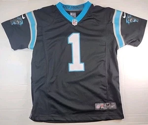 Nike Carolina Panthers Cam Newton #1 Jersey Black Youth Boys Medium(10-12) Black - Picture 1 of 24