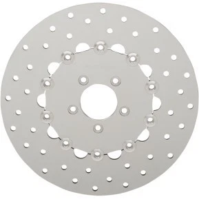 Rotor de freno delantero de acero inoxidable pulido para Harley Dyna varios modelos Foto 1 de 1