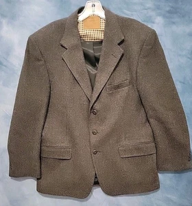 Pendleton Sports Jacket Men's 42S Grey Tweed Wool Made in USA 3 Button Blazer - Picture 1 of 16