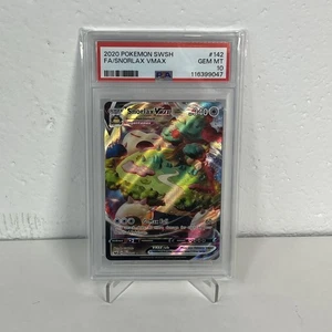 PSA 10 Snorlax VMAX (Full Art) 142/202 Swsh01: Sword & Shield Holo 2020 - Bild 1 von 7