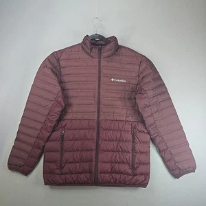 COLUMBIA Thermal Coil Insulated Puffer Jacket Coat Burgandy Womens Sz XL - Picture 1 of 9