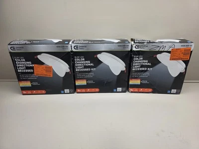 (3) Luz empotrada redonda direccional LED eléctrica comercial de 6" NIOB sin canas Foto 1 de 4