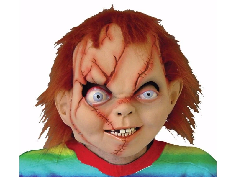 Chucky Mask Latex Seed Horror Halloween Costume Prop Replica Haunted House Bride - Image 1 of 1