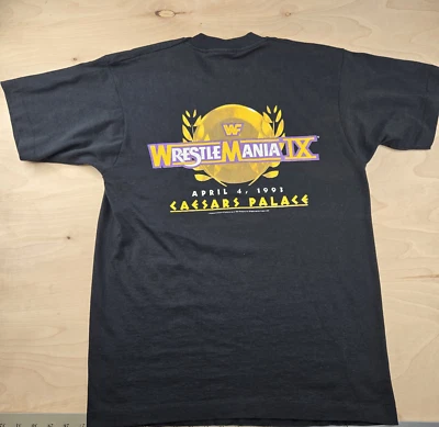 WWF Wrestlemania IX Caesars Palace 1993 Wrestling Shirt Size L Rare WWE Vintage - Image 1 of 4