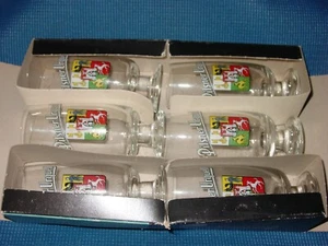 PILSNER URQUELL STEMMED SET OF 6 BEER GLASSES BAR CHECH REPUBLIC IN BOX VINTAGE - Picture 1 of 7