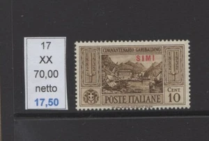 Garibaldi c 10 nuovi gomma integra mnh Simi - Bild 1 von 1