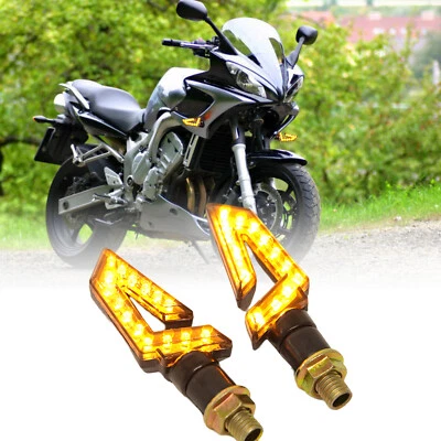 Arrow LED Turn Signals Blinker Lights For Yamaha FZ6 FZ1 FZ09 FZ07 YZF R6 R3 R1 - Image 1 of 4