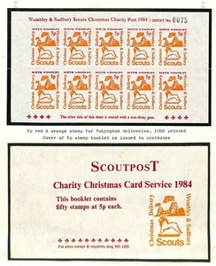 GB BOOKLET Middx Wembley BEE Scout Mail Stamps Original Album Page 1984 AG318 - Picture 1 of 5