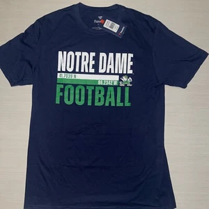 NOTRE DAME FIGHTING IRISH Navy NCAA men's LARGE t-shirt NEW - Picture 1 of 6