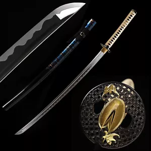 Battle Redy Japanese Samurai Sword Katana Full Tang Razor Sharp 1095Carbon Steel - Picture 1 of 14