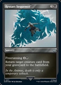 MTG - (Etched Foil) RESTART SEQUENCE - Assassin's Creed (U) - Foto 1 di 1