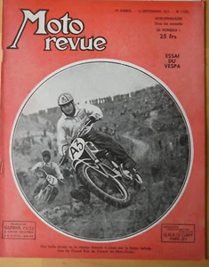 MOTO REVUE Zeitschrift VESPA ROLLER Bericht Heft 1951 Frankreich Magazin - Bild 1 von 11