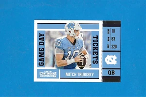 2017 Contenders Draft Picks Mitch Trubisky Game Day Insert #4 North Carolina - Picture 1 of 1