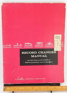 SAMS Record Changer Manual Volume 12 (RC-12) 1959 Fair Condition - Picture 1 of 3