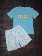 NEW Boutique Fishing Lures Boys Shorts Outfit Set