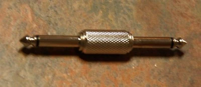  Mono Jack to Mono Jack Adaptor Plug, NEW, FREE POSTAGE - Image 1 of 2