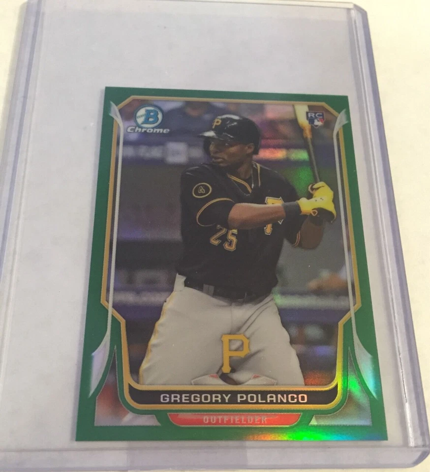 Bowman 2014 cromo mini refractor verde novato Gregory Polanco RC/15 Foto 1 de 1