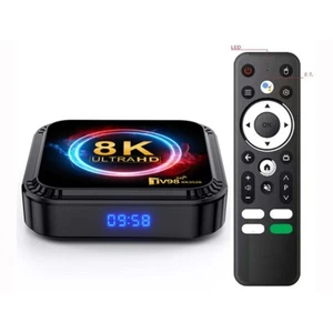 Android 13 TV Box 2.4G / 5G Quad Core 8K HD Smart HK Bluetooth Media Player - Picture 1 of 23