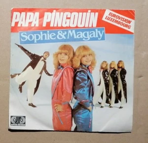 SOPHIE & MAGALY : Papa Pingouin 7" 45T 1980 EUROVISION Luxembourg Jupiter 101546 - Picture 1 of 2
